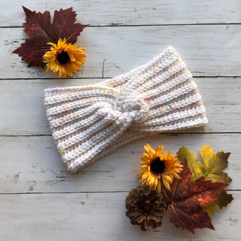 🍁Handmade Funfetti Ear Warmer Headband🍁